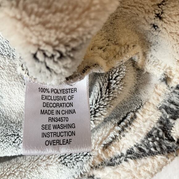 Jason Maxwell Women Jacket Size PS Gray Floral Fleece Long Sleeve Full Zip - Picture 3 of 9